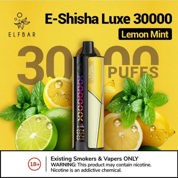ELFBAR E-Shisha Luxe 30,000 Puffs Disposable Vape - Image 7