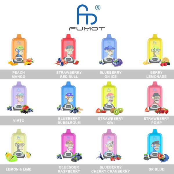 Fumot Digital Box 12000 Puffs disposable vape - Image 2