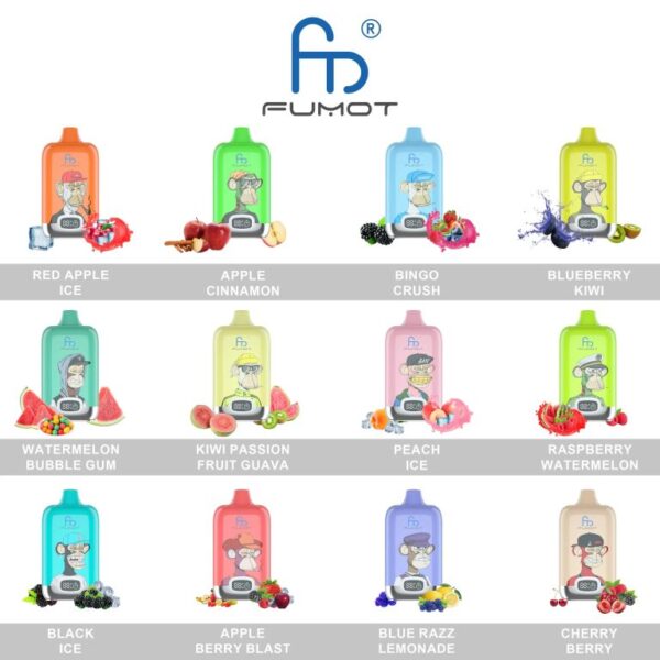 Fumot Digital Box 12000 Puffs disposable vape - Image 5