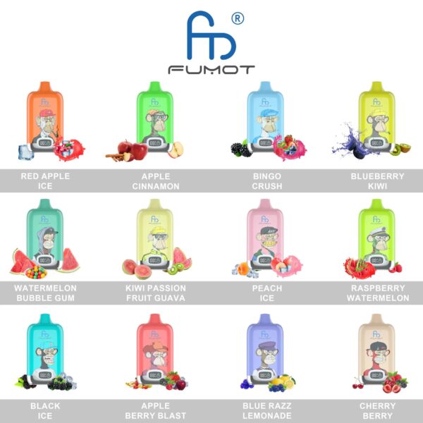 Fumot Digital Box 12000 Puffs disposable vape - Image 7