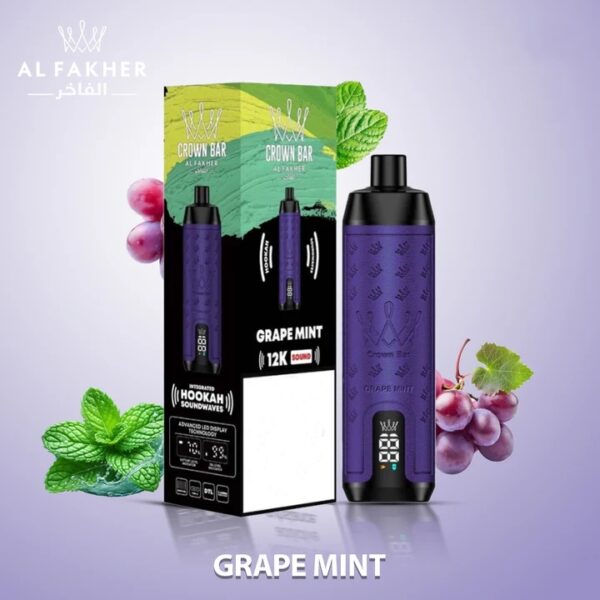 Al Fakher Crown Bar 12000 Puffs Disposable Vape with Integrated Hookah Soundwave - Image 4
