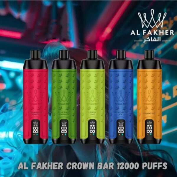 Al Fakher Crown Bar 12000 Puffs Disposable Vape with Integrated Hookah Soundwave - Image 2